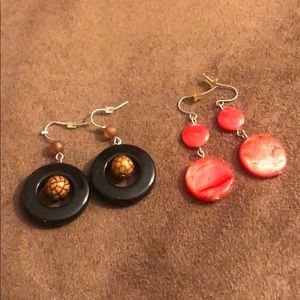 🍀 4 for $15! Set of two retro drop earrings